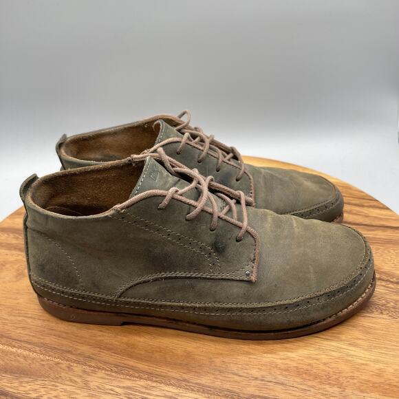 OluKai Honolulu Boot Mens 9.5 Brown Leather Ankle Casual Comfort Walking Shoes - Picture 1 of 8